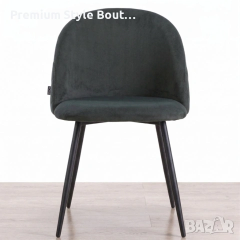 Дизайнерски сив стол FARO – тапициран, стабилен и удобен, снимка 8 - Столове - 53990726