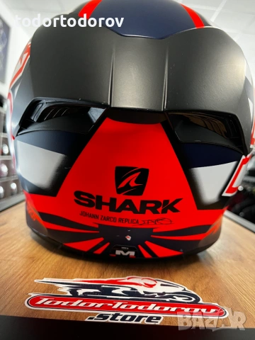 Мото каска SHARK D-SKWAL J.ZARCO Moto GP ,L,тъмен визьор и вградени очила 224.92 лв. / 115 €, снимка 6 - Аксесоари и консумативи - 54961063