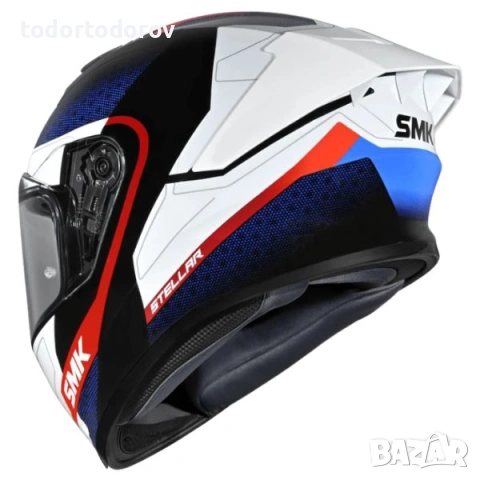 Мото каска за мотор SMK STELLAR SPORT FLIGHT Blue/Red 232.74 лв. / 119 €, снимка 2 - Аксесоари и консумативи - 54604512
