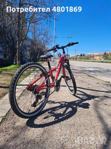 Детски велосипед Drag Hardy Junior 24 червен, снимка 2 - Велосипеди - 54246286