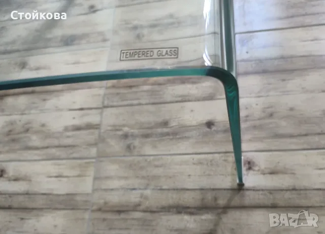Модерна холна маса от цяло извито закалено стъкло (Tempered Glass), снимка 4 - Маси - 55325774