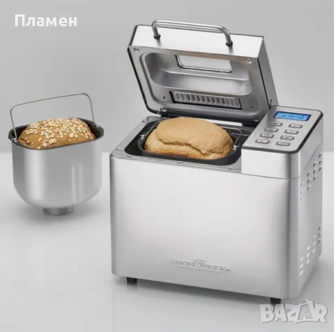 Машина за хляб ProfiCook, 13 програми, максимум 1500 г, 3 степени , отвор за добавяне на семена
