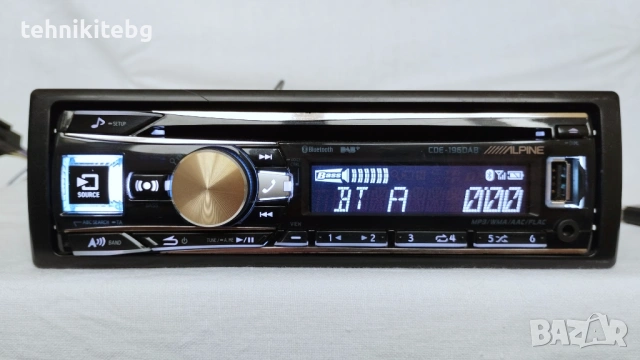 ⭐⭐⭐ ALPINE CDE-196DAB ⭐⭐⭐ - Жесток авто CD плеър с Bluetooth (Блутуут), USB, DAB+, снимка 16 - Аудиосистеми - 54302083