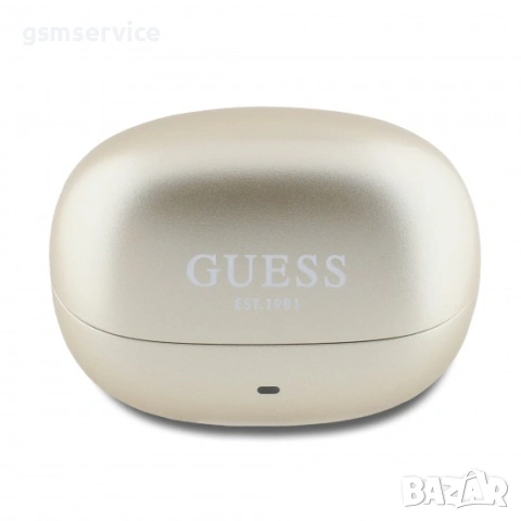 	БЕЗЖИЧНИ СЛУШАЛКИ Bluetooth GUESS TWS SCRIPT GOLD, снимка 4 - Bluetooth слушалки - 54595934