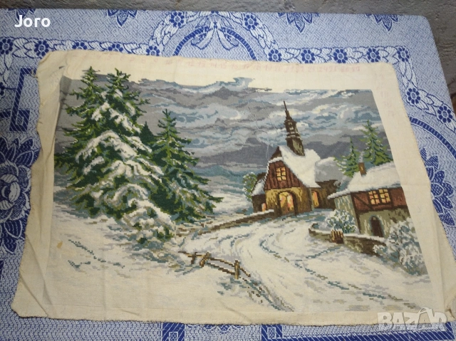 гоблен недовършен+ много конци, снимка 3 - Гоблени - 55025388