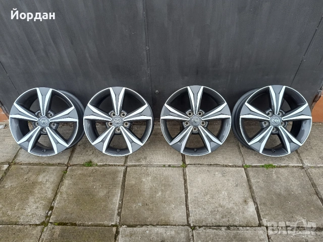 ОРИГИНАЛНИ джанти 17 '' цола 5x114,3 ТОЙОТА / TOYOTA + датчици 6,5J ET45, снимка 4 - Гуми и джанти - 53965272