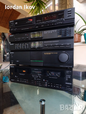 Sony CDP-350+STR-225+TC-W255+Шкаф, снимка 2 - Аудиосистеми - 55072417