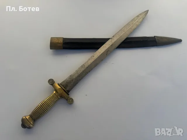 Стара бойна сабя Тесак 1833 година, снимка 3 - Антикварни и старинни предмети - 55654108