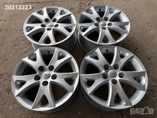 4 броя алуминиеви джанти за Toyota Corolla,Corolla Verso,Verso,Auris 16, снимка 2 - Гуми и джанти - 54244287