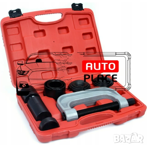 Скоба и втулки за монтаж и демонтаж на лагери и шарнири 9 части Mar-Pol, снимка 4 - Други инструменти - 54066488