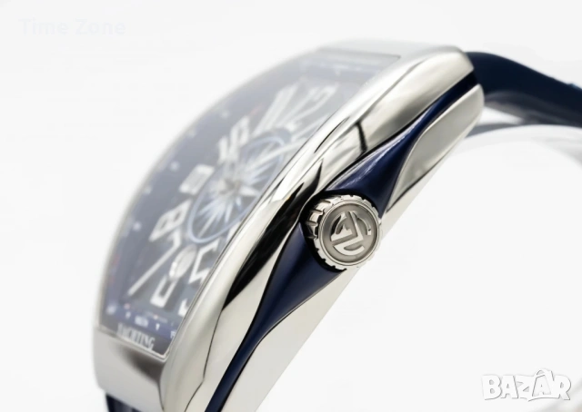 Franck Muller Vanguard Yachting 45mm Steel Blue Dial Swiss Movement Automatic Различни Варианти, снимка 7 - Мъжки - 54059527