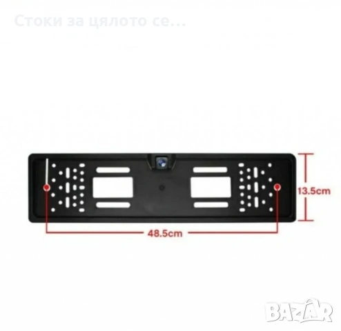 Рамка с камера за регистрационен номер с 4 LED светлини за задно виждане, снимка 2 - Аксесоари и консумативи - 54835980