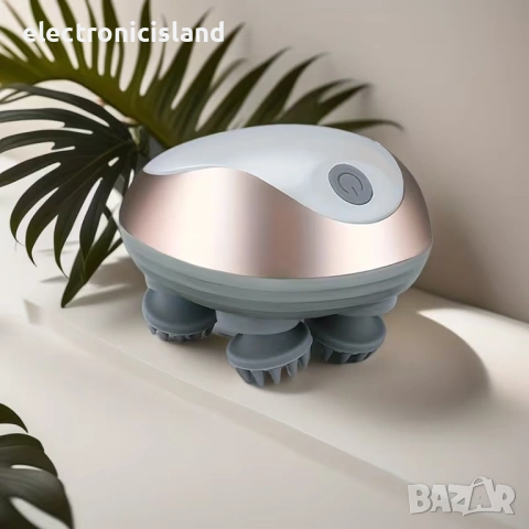 Умен масажор за глава - Акумулаторен уред за масаж на скалпа - за релаксация и на домашен любимец, снимка 2 - Други стоки за дома - 54032059