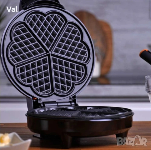 Гофретник Voltz,1200W, 5 гнезда, Инокс, снимка 7 - Гофретници - 54811853