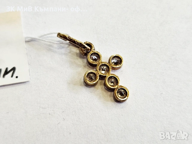 Златна висулка 0.86гр 03850-25, снимка 2 - Колиета, медальони, синджири - 51264048