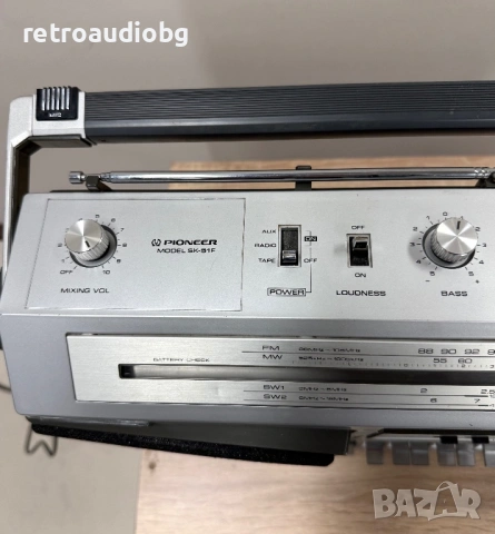 🔈Ретро радиокасетофон PIONEER SK-51F - Boombox🔈, снимка 4 - Радиокасетофони, транзистори - 54322156