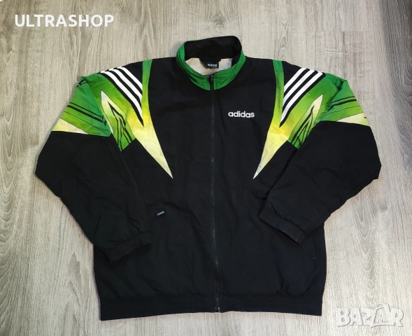 90s Vintage Adidas горнище Ретро Адидас L size, снимка 2 - Спортни дрехи, екипи - 54554896