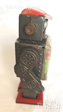Супер Рядка Японска Механична Играчка Робот Horikawa 1960те, снимка 5 - Колекции - 54098768