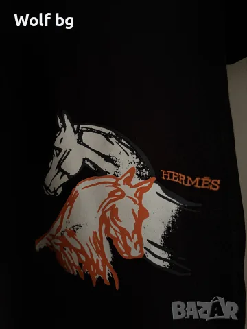 Унисекс Тениска Hermès , снимка 2 - Тениски - 55628631