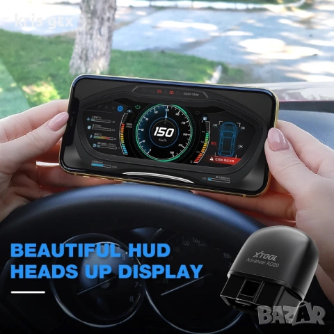 XTOOL AD20 Pro OBD2 Scanner Wireless Full System Car Diagnostic Tool, снимка 6 - Аксесоари и консумативи - 54896084