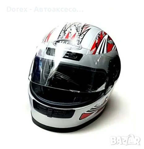 Каска с визьор за мотор, скутер, ATV - различни цветове - 5162