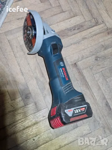 BOSCH GWS 18V- LI - Акумулаторен ъглошлайф , снимка 6 - Ъглошлайфи - 53998993