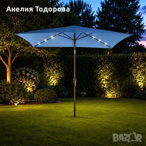 ЧАДЪР ГРАДИНСКИ LED HOLIDAY 2/3М СВЕТЛО СИН