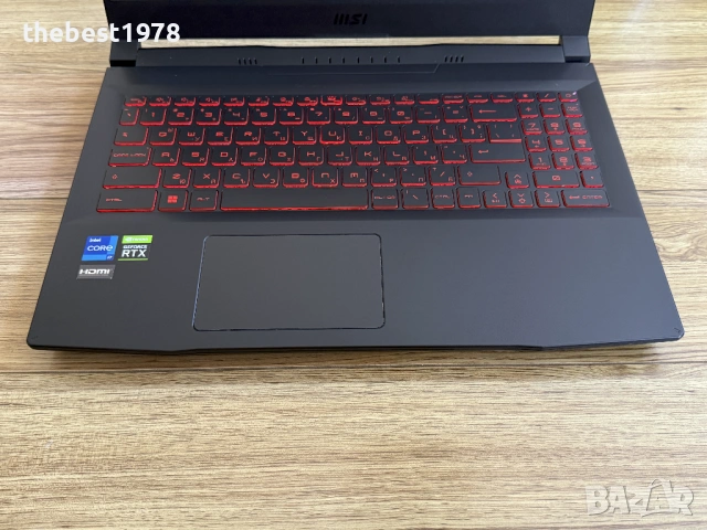 144Hz MSI Katana GF66`Core i7-12700H/Nvidia RTX 3070/16GB RAM/512GB SSD/FHD IPS, снимка 3 - Лаптопи за игри - 54220452