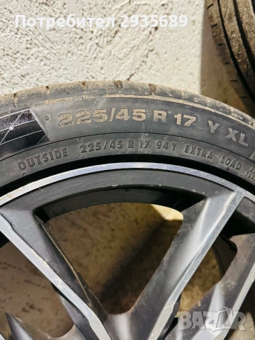 Алуминиеви джанти от Мерцедес, снимка 2 - Гуми и джанти - 54282183