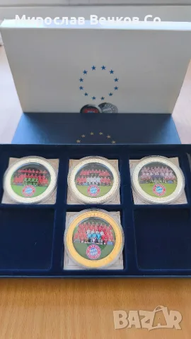 Колекционерски медали FC Bayern München / Байерн Мюнхен (2010-2014) с кутия и сертификати, снимка 2 - Фен артикули - 55613288