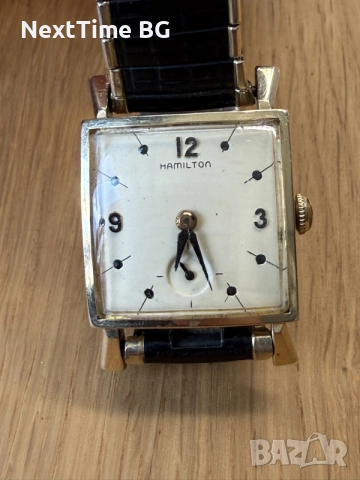Златен часовник Hamilton 14k (585) 1960 г. много запазен , снимка 7 - Мъжки - 55414172