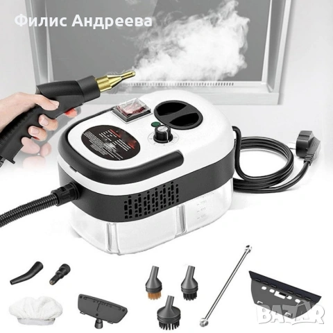 Парочистачка 2500W с 6 скорости и 1,2L резервоар – Мощно почистване с пара за дома, снимка 7 - Парочистачки и Водоструйки - 54699819