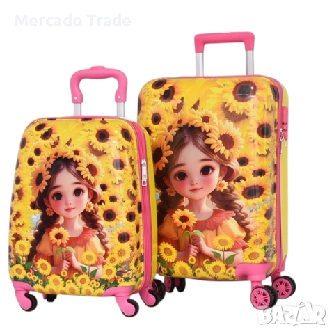 Комплект детски куфари Mercado Trade, 31800, Различни модели, 16" и 20", снимка 4 - Куфари - 54554737