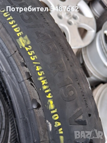 255 45 19 Континентал 2бр летни дот 2024г , снимка 5 - Гуми и джанти - 54080470