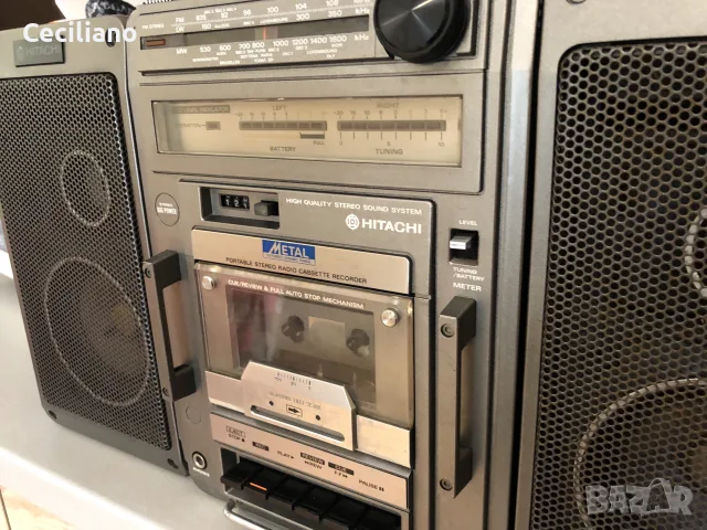 Hitachi TRK-9140E -Голям Радиокасетофон, снимка 6 - Радиокасетофони, транзистори - 55563884