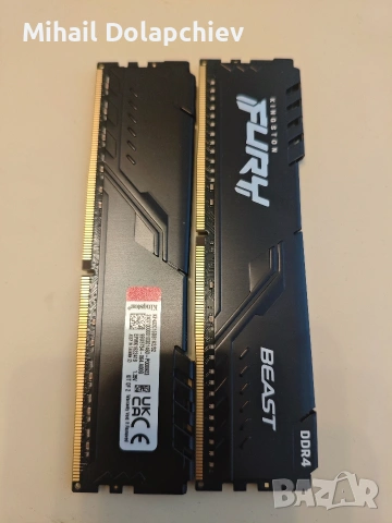 RAM памет 32GB DDR4 Kingston FURY BEAST Black, снимка 2 - RAM памет - 54944462