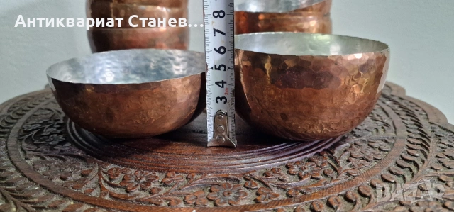 Винтидж медни купички внос от Швейцария , снимка 4 - Кутии за храна - 54685083