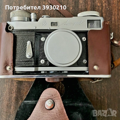 Фотоапарат: Ленинград (Leningrad), снимка 2 - Антикварни и старинни предмети - 54607813