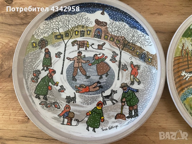 Комплект стенни чинии Winterling.1970-те , снимка 4 - Антикварни и старинни предмети - 54660701