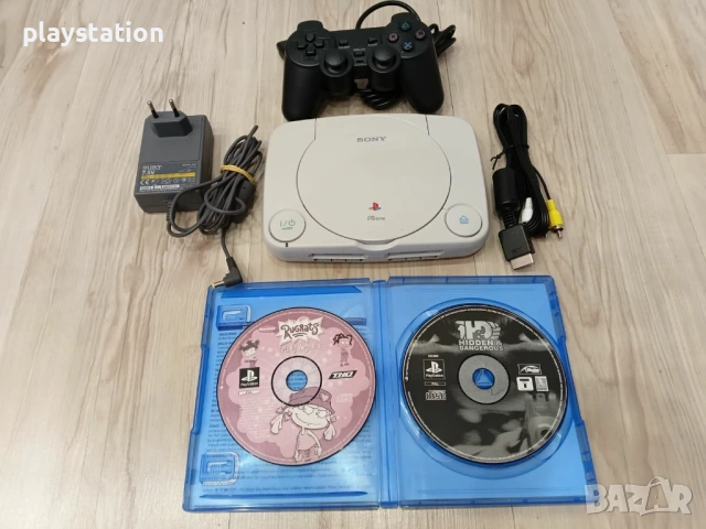 Ретро конзола Sony PSone (Slim) – Пълен комплект