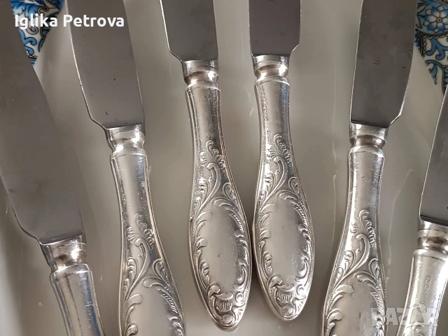 Руски, посребрени прибори МНЦ, снимка 11 - Антикварни и старинни предмети - 55010545