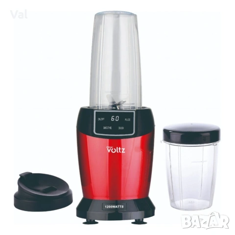Мощен нутри блендер Oliver Voltz, 1200W с LED дисплей и 2 кани за смути (1000ml/800ml), снимка 5 - Блендери - 54875694