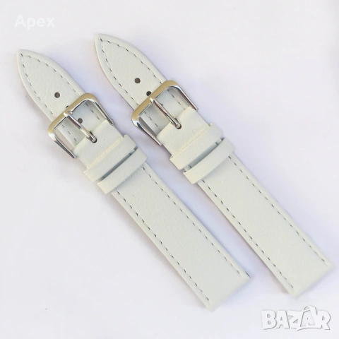 Каишка за Часовник.Кожени и Силиконов Каишки за Часовници.Бяла Черна Кафява Каишка 18,20,22,24 26мм , снимка 4 - Каишки за часовници - 54011479