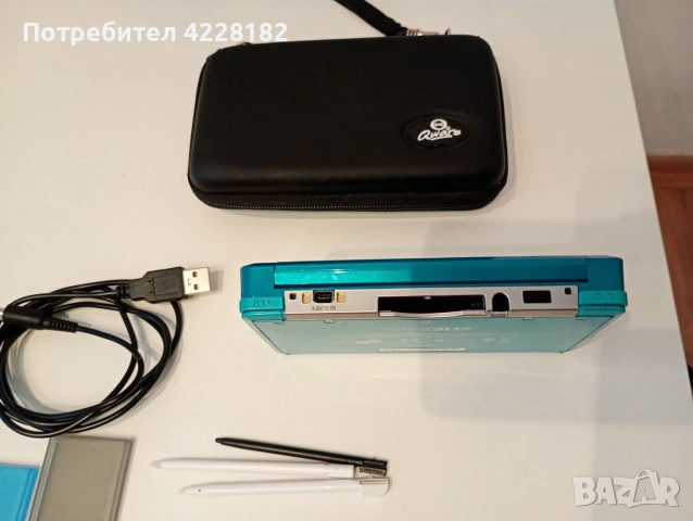 Nintendo 3DS Aqua Blue original 2011, снимка 2 - Nintendo конзоли - 55092879