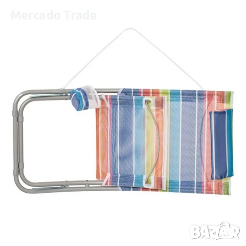 Стол Mercado Trade, Цветен на райета, С възглавница, Сгъваем, снимка 5 - Къмпинг мебели - 54109575