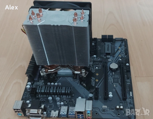 AMD Ryzen 5 2600X+АSRock B450M Pro4+охладител., снимка 2 - Дънни платки - 54668853
