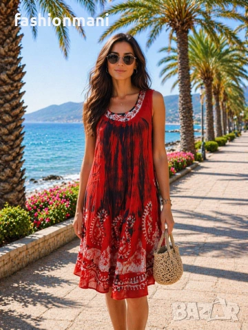 Индийски рокли 18 цвята – код 1397, снимка 4 - Рокли - 49665143