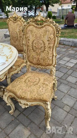 Трапезна маса със 4 броя столове , снимка 2 - Столове - 55416003