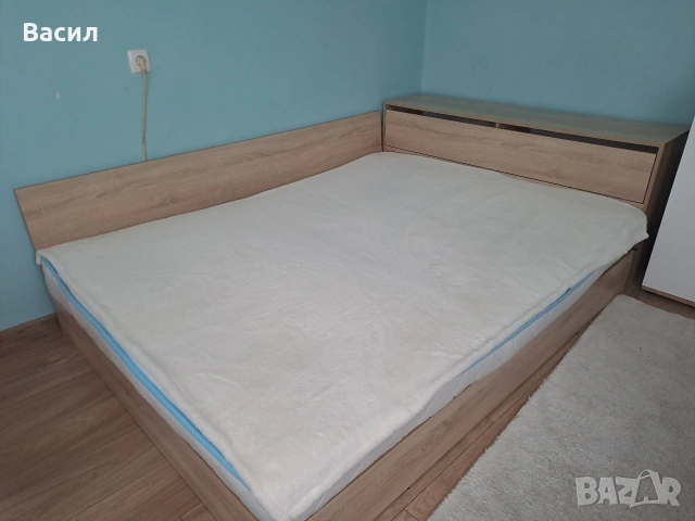 Спалня с ракла и матрак 144/190 Дъб - Санома