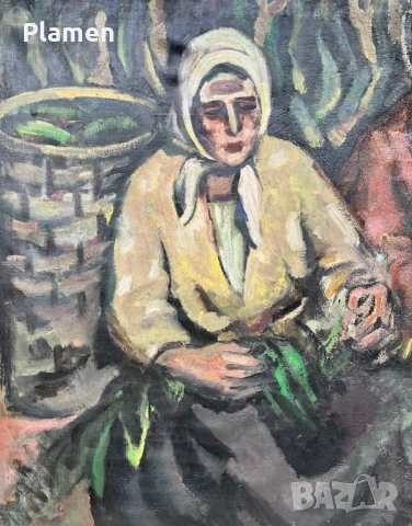 ГОЛЯМА КАРТИНА МАСЛО НА ПЛАТНО ВЕНКО ПЕТРОВ, снимка 3 - Картини - 54066297